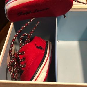 Ralph Lauren baby crib shoes size one